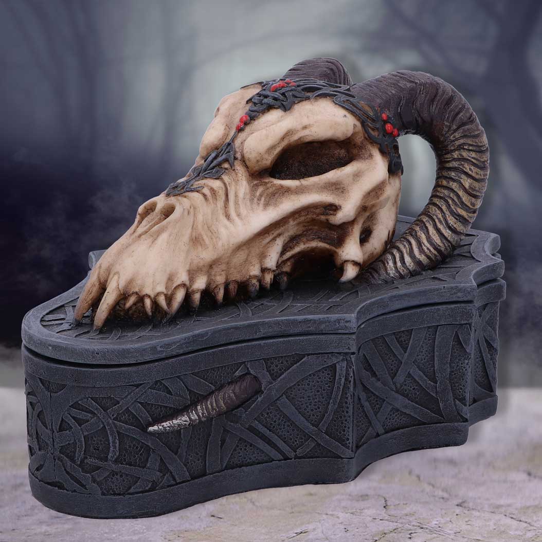 Dragon Skull Box by Monte Moore