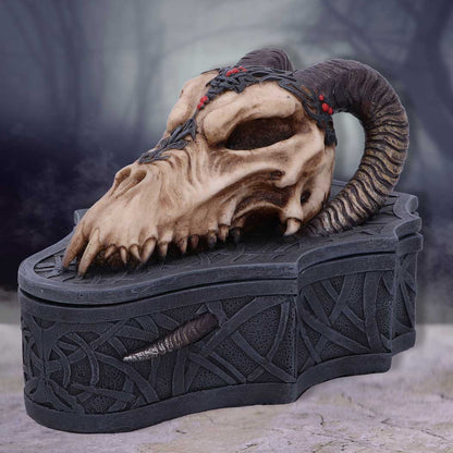 Dragon Skull Box by Monte Moore