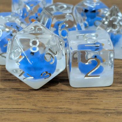 Dark Blue Rubber Duck Dice