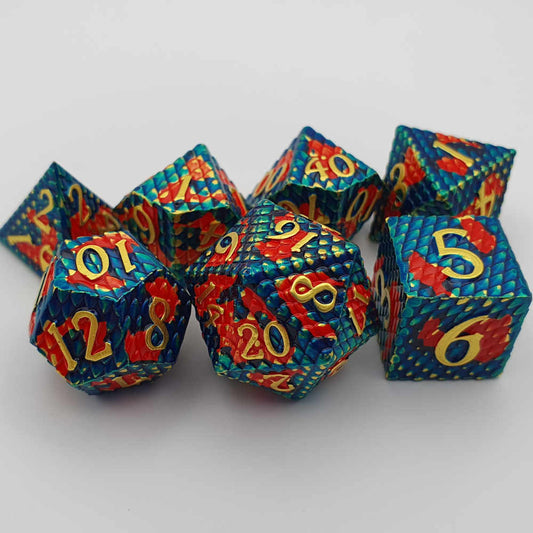 Dragon blood dragonscale dice set