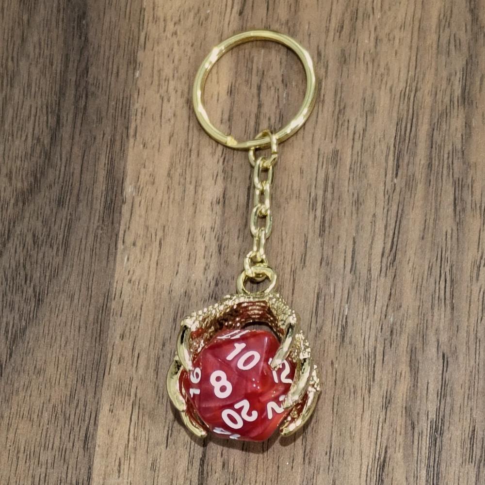 Dragon Claw D20 Keyrings