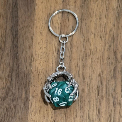 Dragon Claw D20 Keyrings