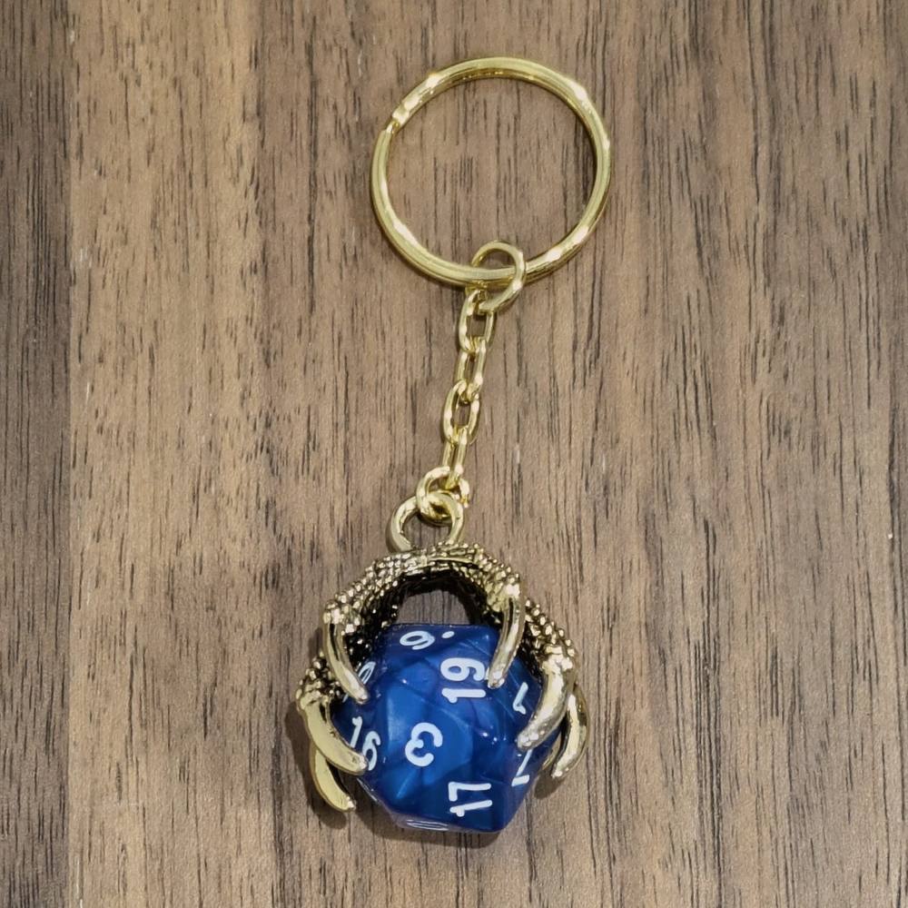 Dragon Claw D20 Keyrings