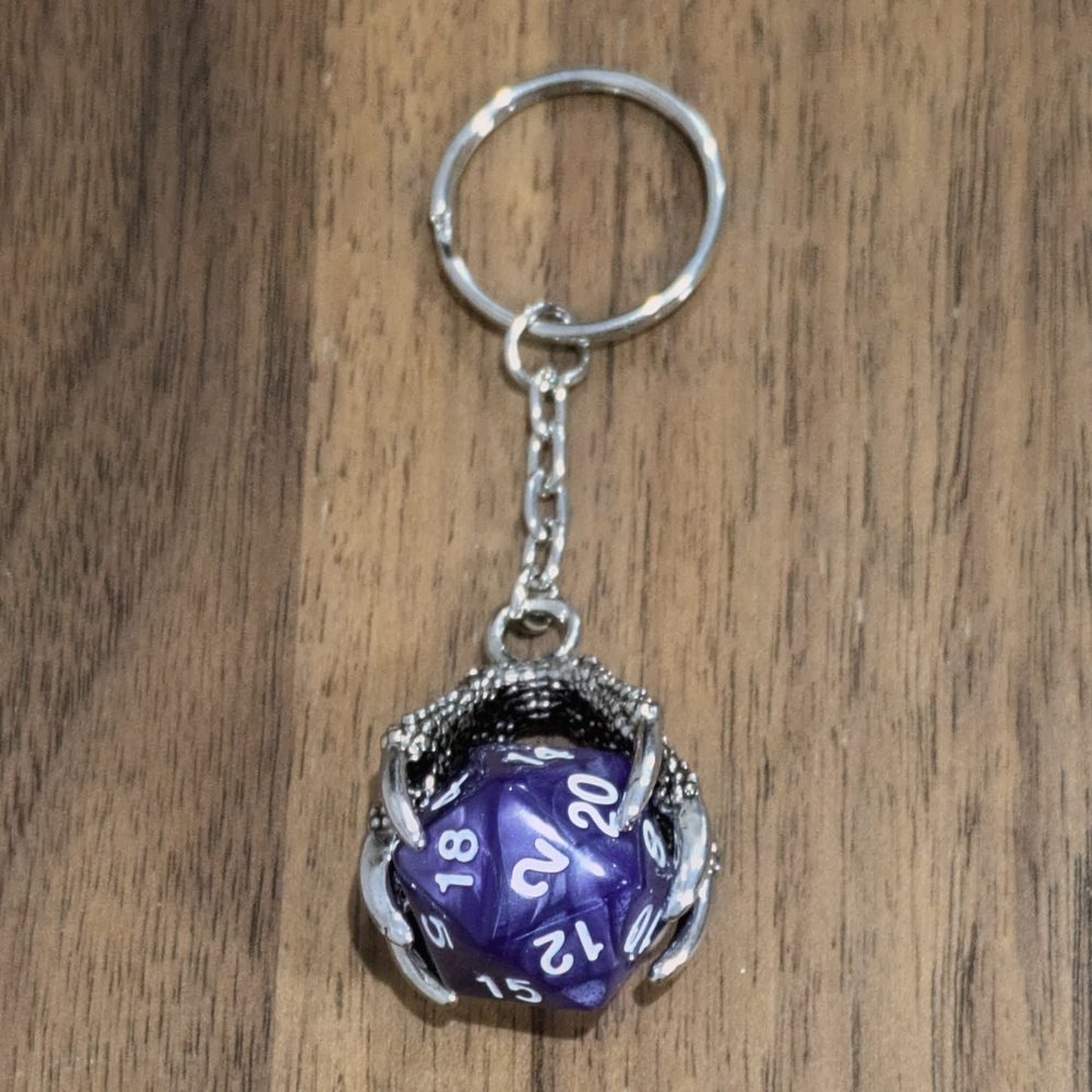 Dragon Claw D20 Keyrings