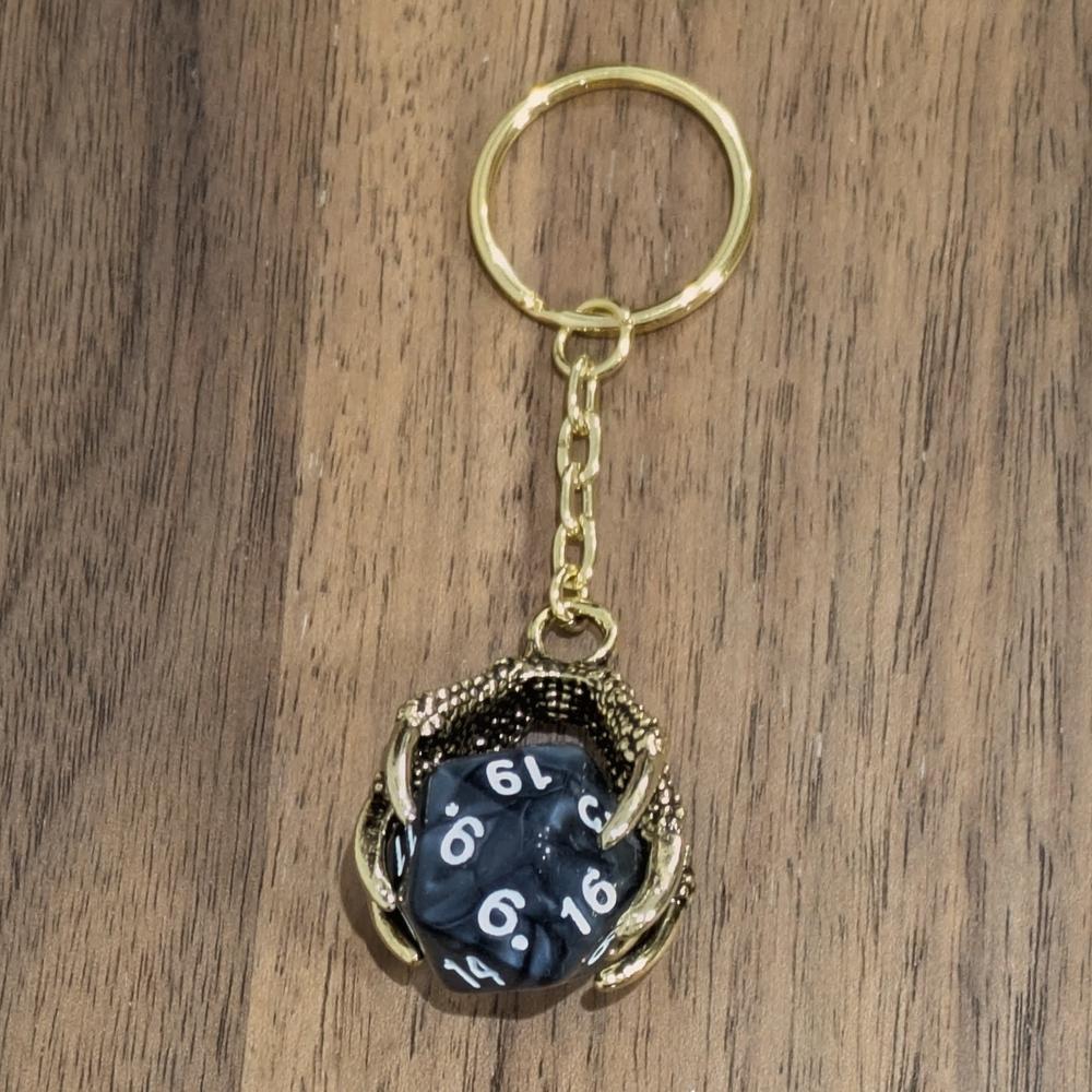 Dragon Claw D20 Keyrings
