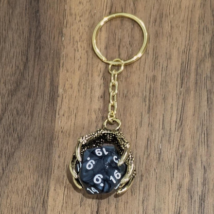 Dragon Claw D20 Keyrings