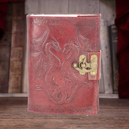 Dragon Leather Embossed Journal with Lock