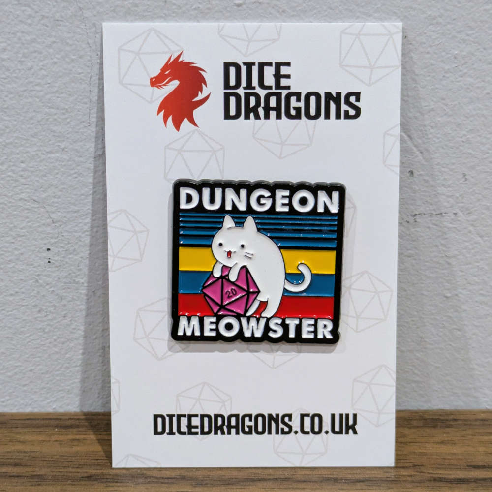Dungeon Meowster Retro Pin