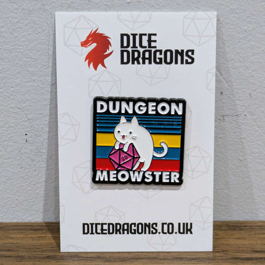 Dungeon Meowster Retro Pin