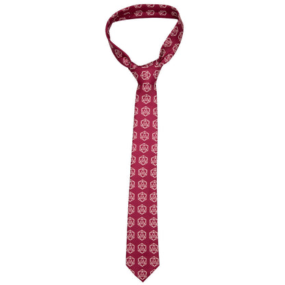 Dungeons and Dragons geek pink necktie