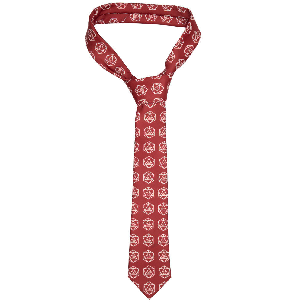 Dungeons and Dragons geek red necktie
