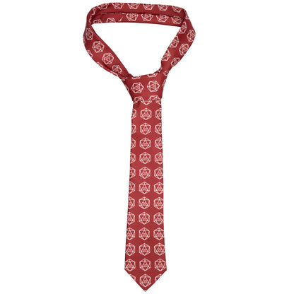 Dungeons and Dragons geek red necktie