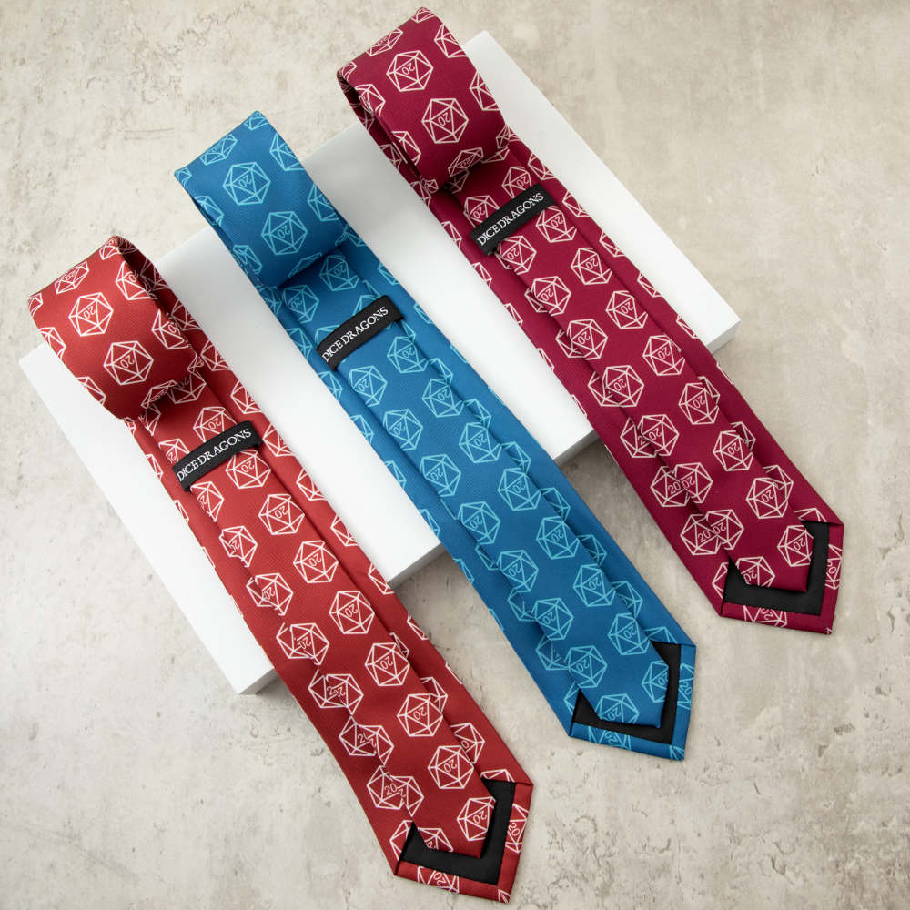 Dungeons and Dragons geek neckties