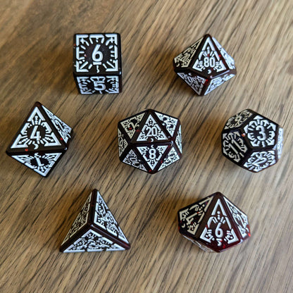 Ember Black Arcane Burst Dice Set