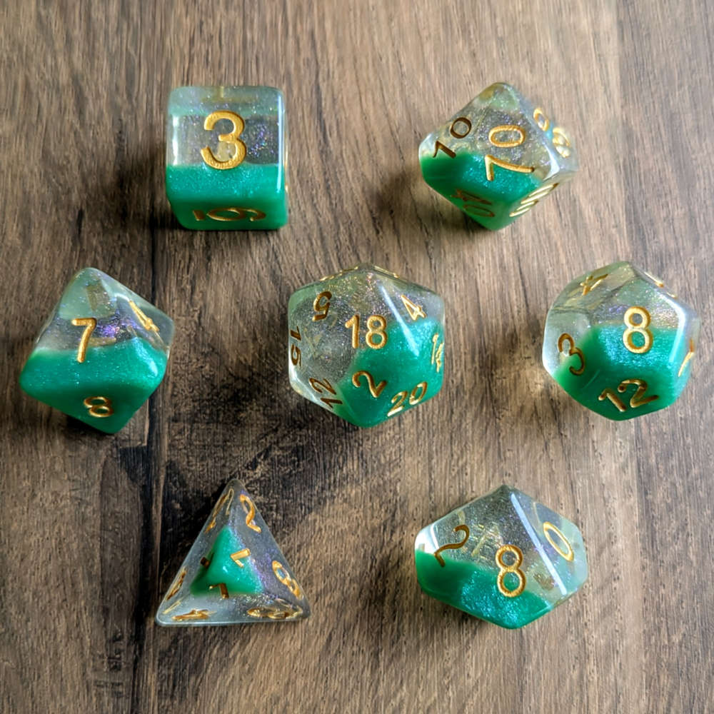 Emerald Sands Dice Set