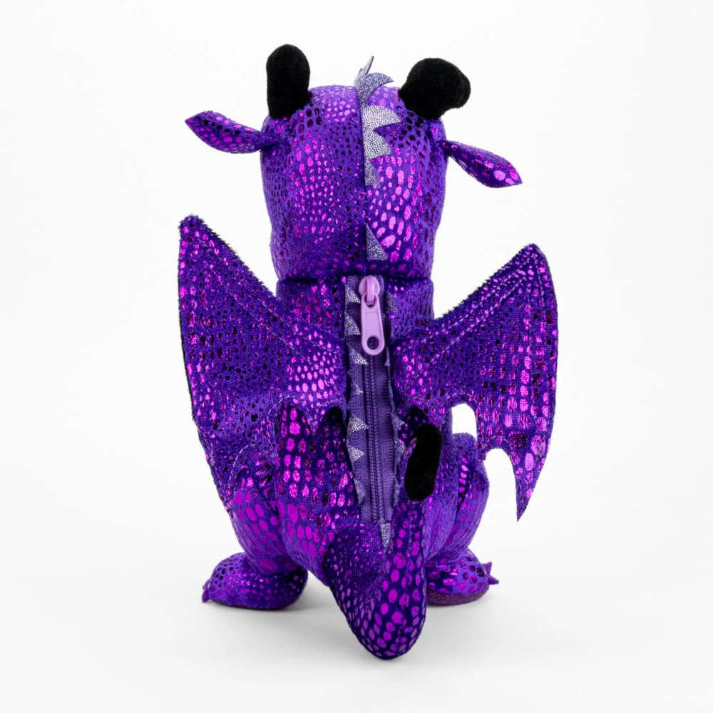 Purple FanRoll Dragon Dice Plush