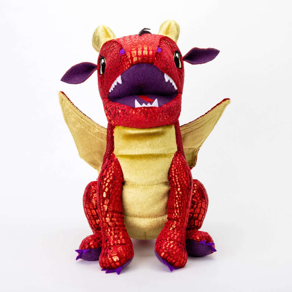 Red FanRoll Dragon Dice Plush