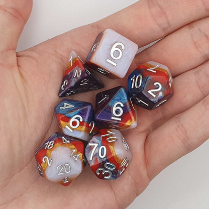 Gemstone Strata Dice Set
