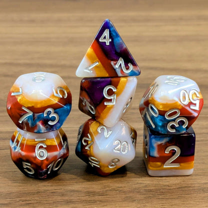 Gemstone Strata Dice Set