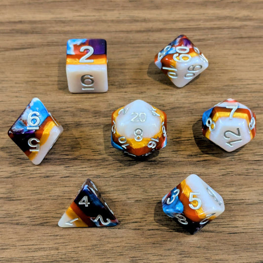 Gemstone Strata Dice Set