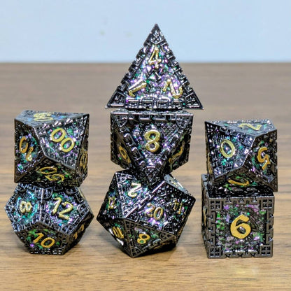 Glittery Metal Dragon Dice