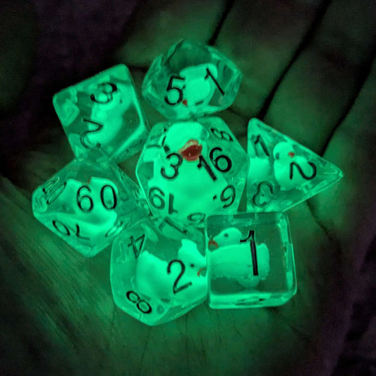 Glow in the Dark Duck Dice