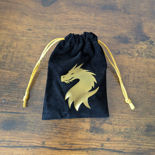Gold Dragon Dice Bag