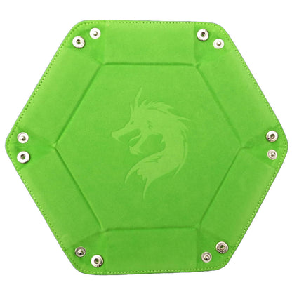Dragon Dice Tray Folding Hexagon green