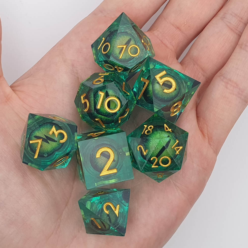 Dragon Eye Rolling Dice Set Dice Dragons