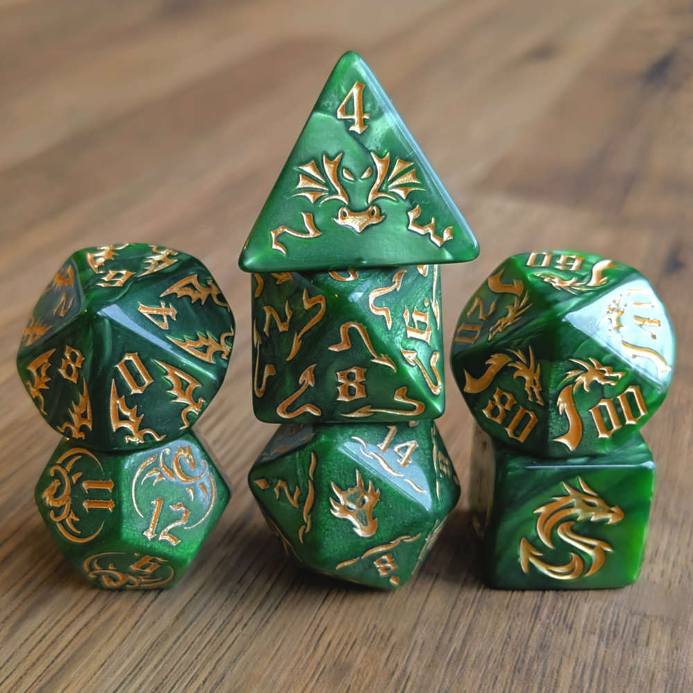 Green Dragonmark Dice Set