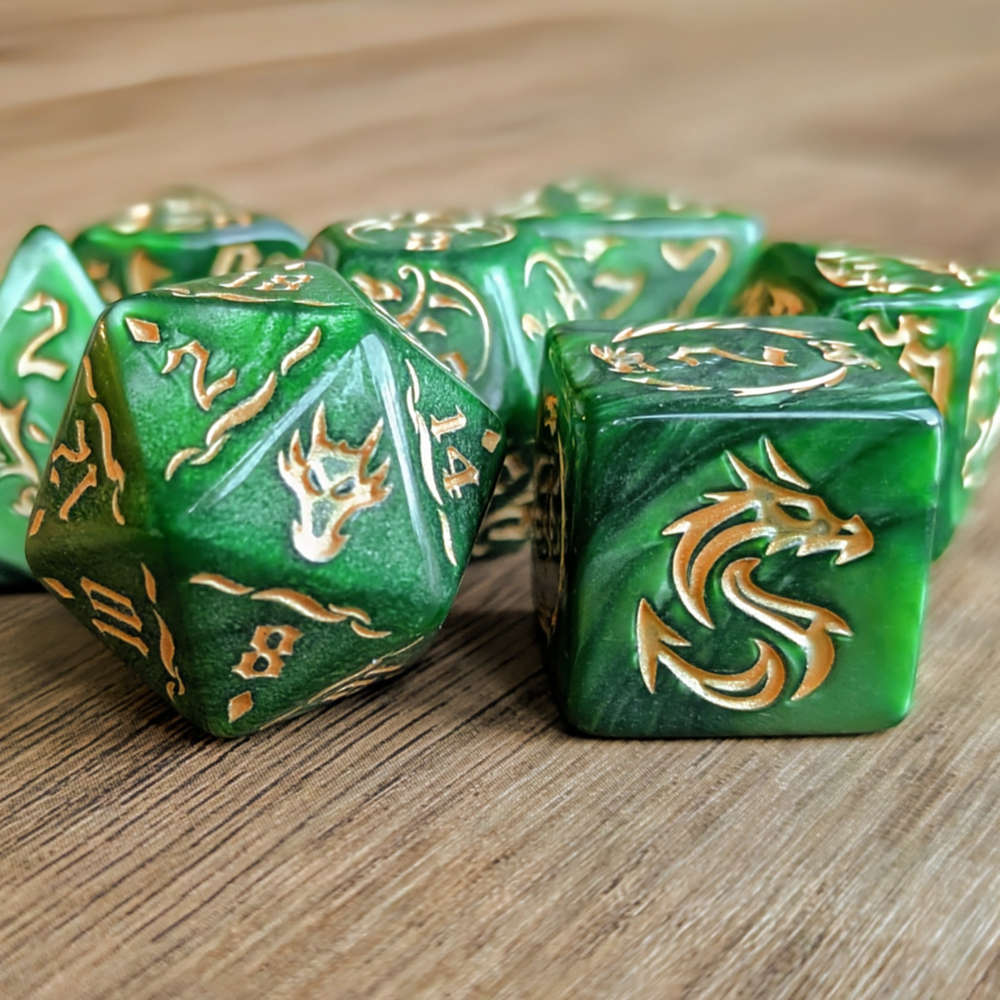 Green Dragonmark Dice Set
