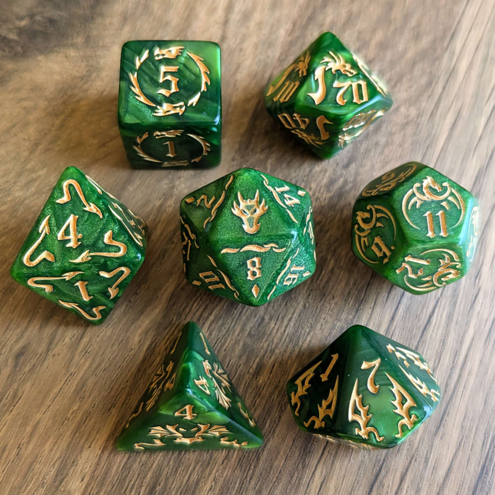 Green Dragonmark Dice Set