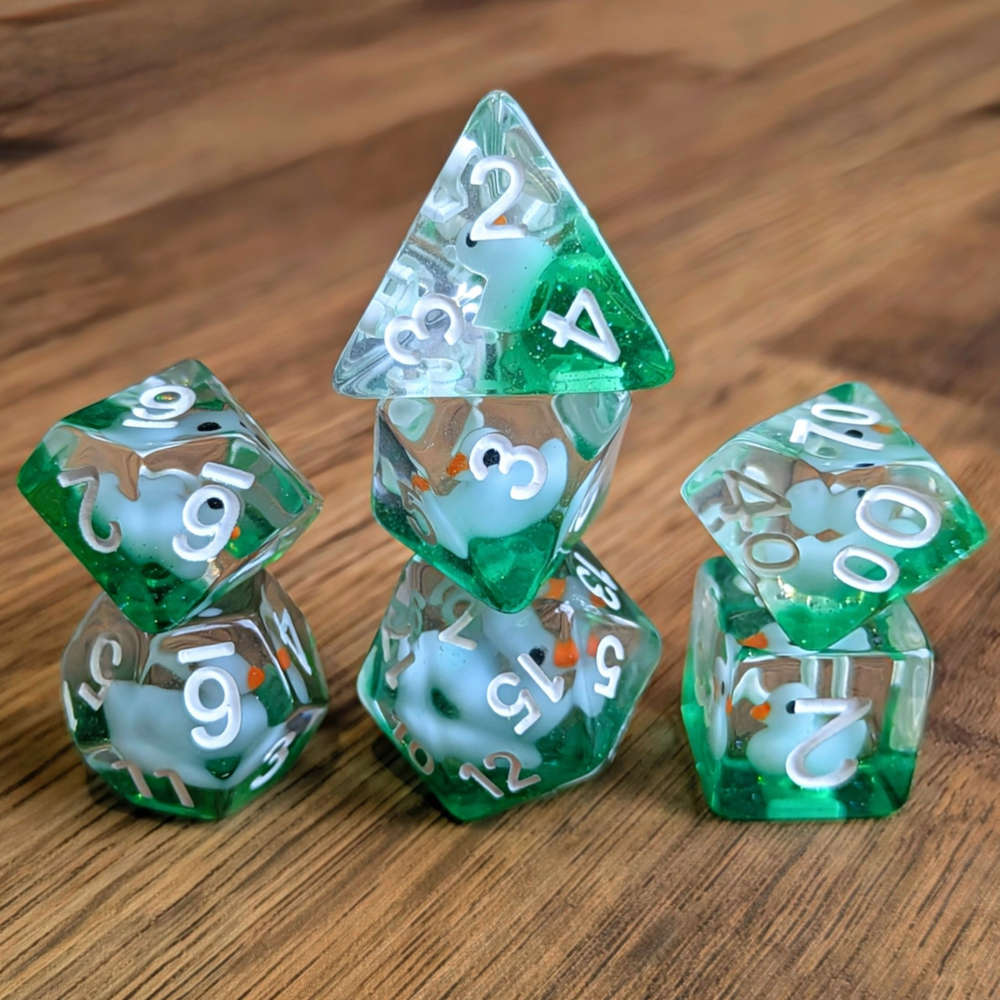 Green Rubber Duck Dice