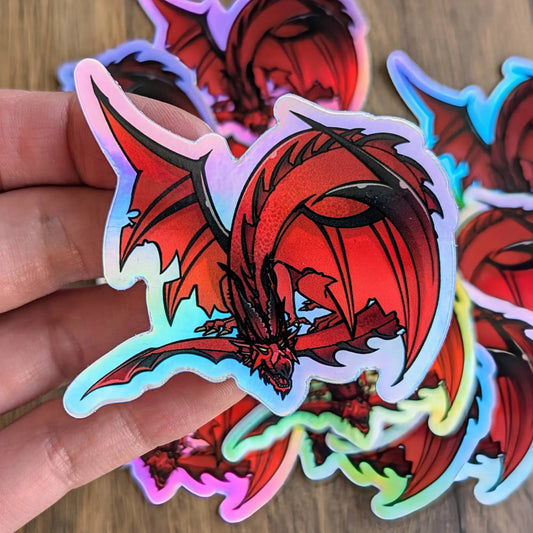 Holographic Dragon Stickers