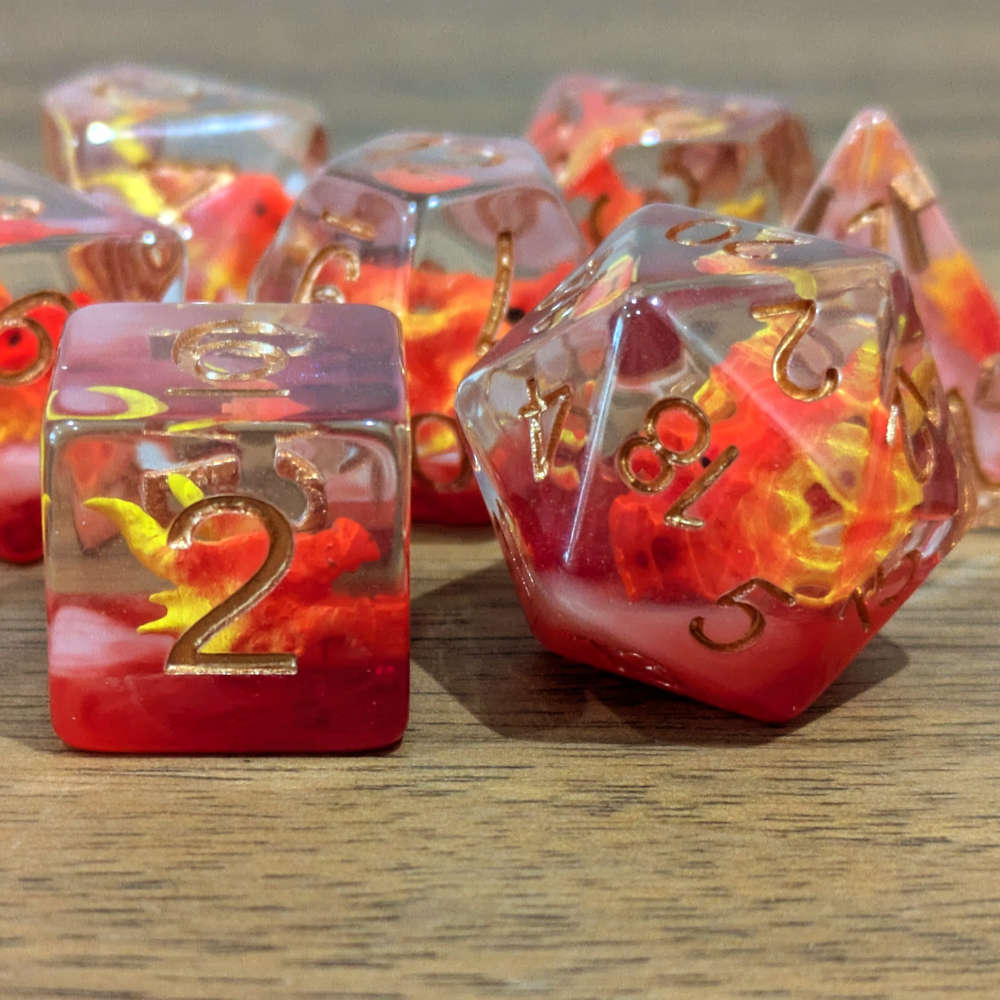 Inferno Dragon Dice Set