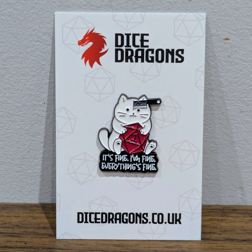 It's Fine Nat 1 Cat Pin