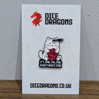 It's Fine Nat 1 Cat Pin
