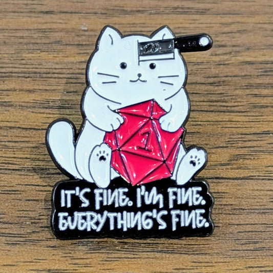 It's Fine Nat 1 Cat Pin