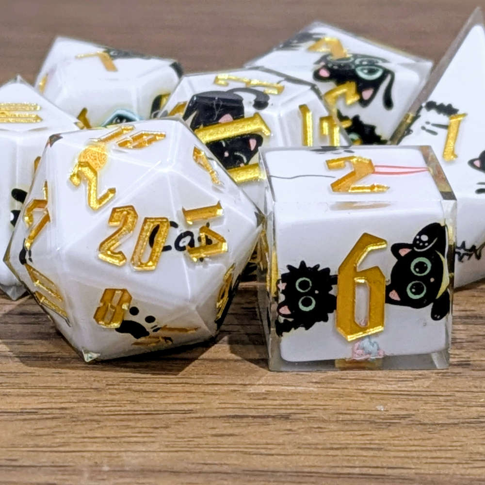 Kitten Sharp Edge Dice