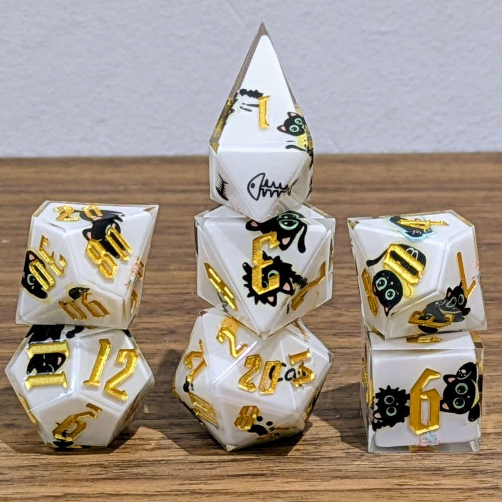 Kitten Sharp Edge Dice