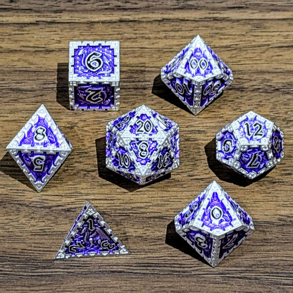 Lavender Metal Dragon Dice