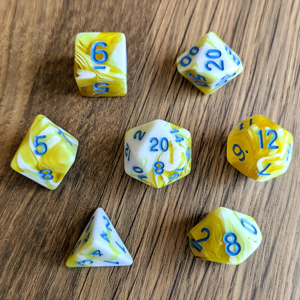 Lemon Pudding Dice Set
