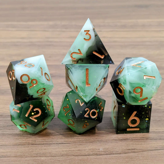 Murky Forest Sharp Edge Dice