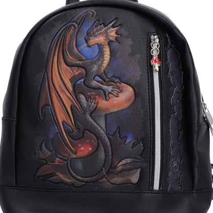 Mushroom Dragon Backpack by Anne Stokes
