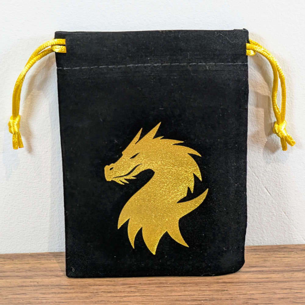 Gold Dragon Dice Bag
