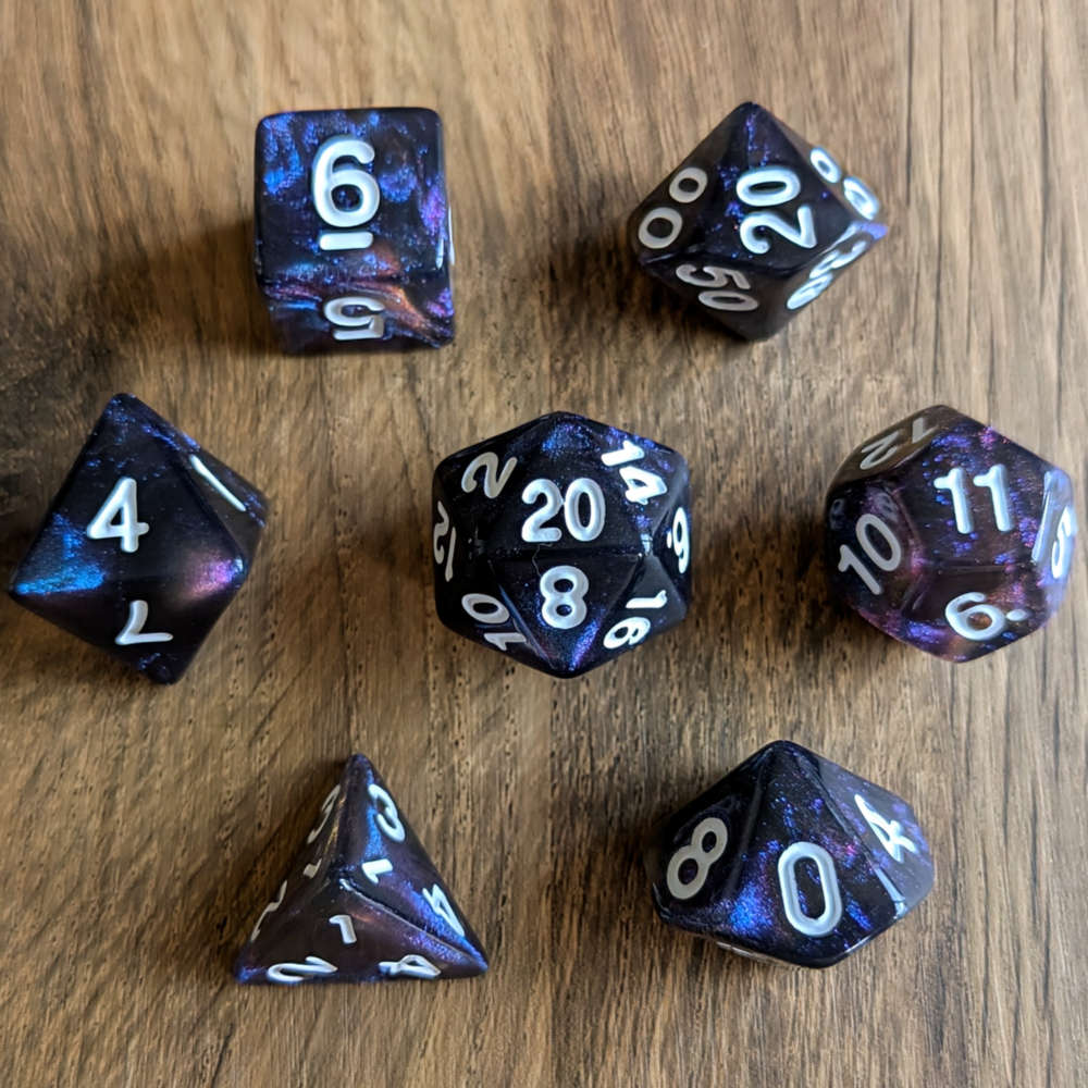 Obsidian Sky Dice Set