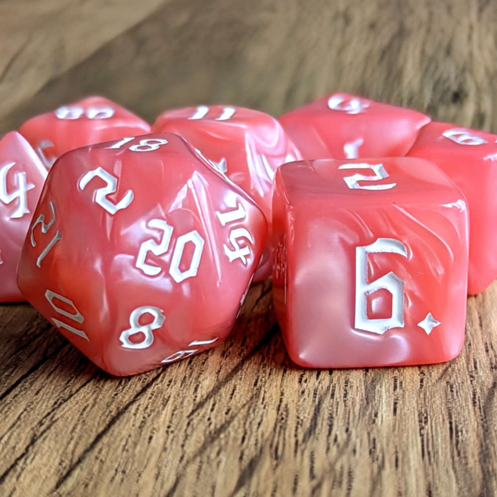 Pearl Pink Dice Set