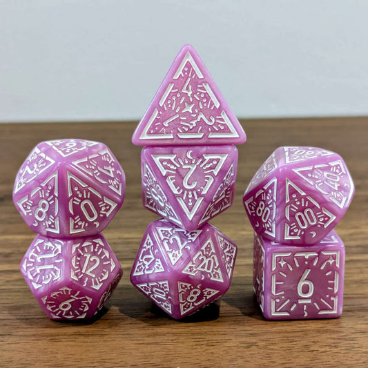 Pink Arcane Burst Dice