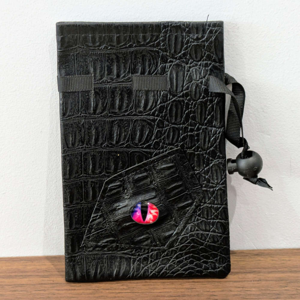 Pink Dragon Eye Dice Bag