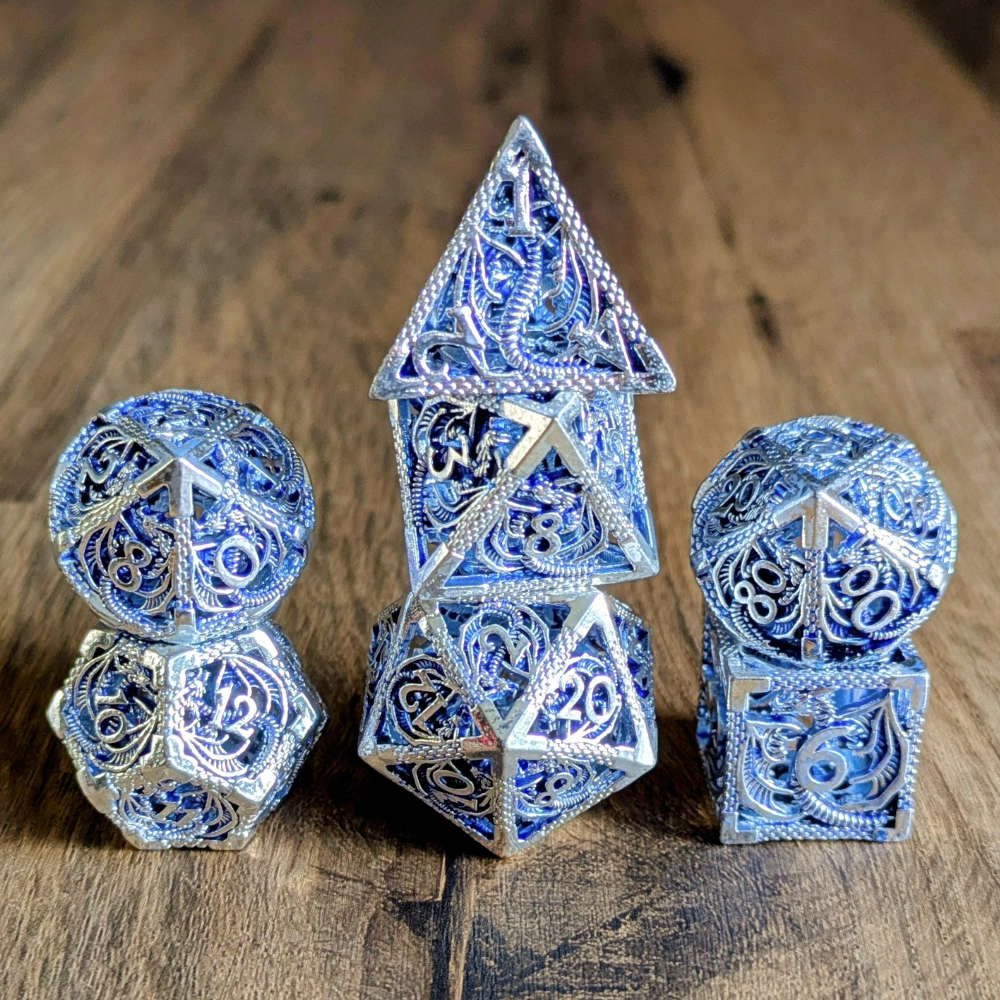 Platinum Hollow Dragon Dice